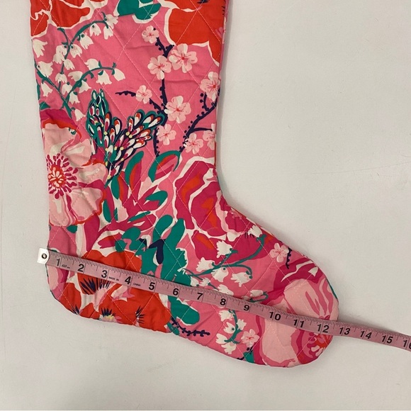 Lilly Pulitzer || Christmas Stocking A Thing Called Love Pink Floral - Picture 7 of 7